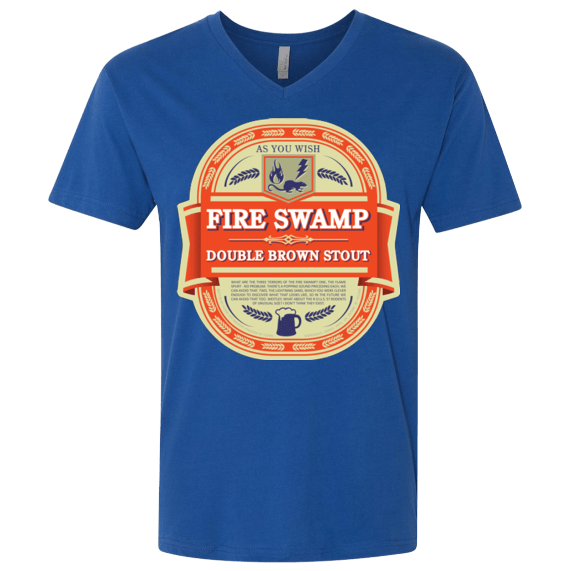 T-Shirts Royal / X-Small Fire Swamp Ale Men's Premium V-Neck