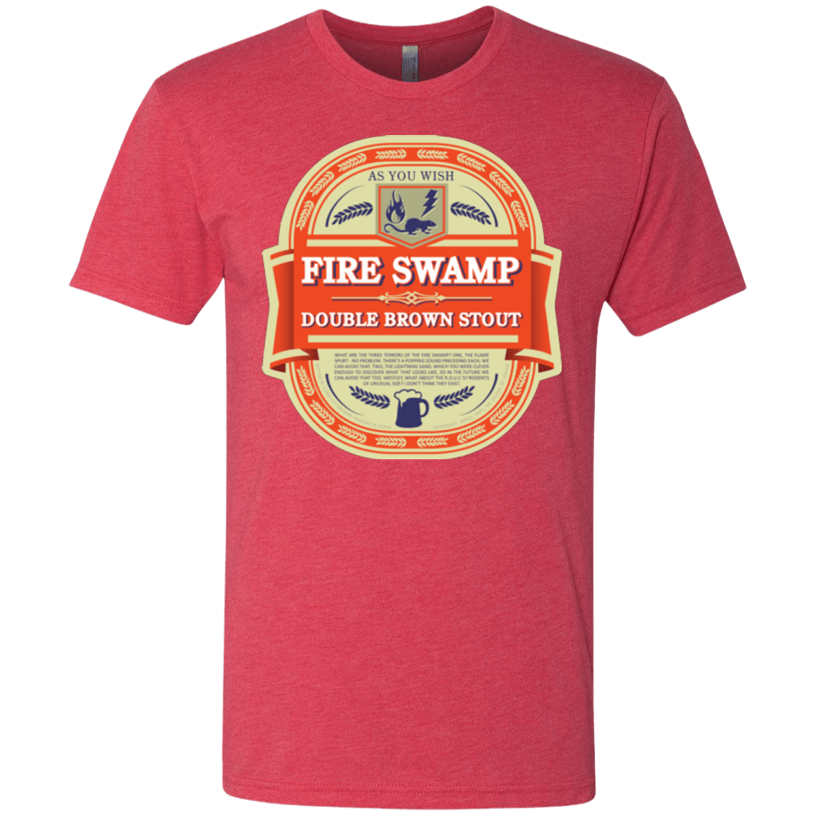 T-Shirts Vintage Red / Small Fire Swamp Ale Men's Triblend T-Shirt