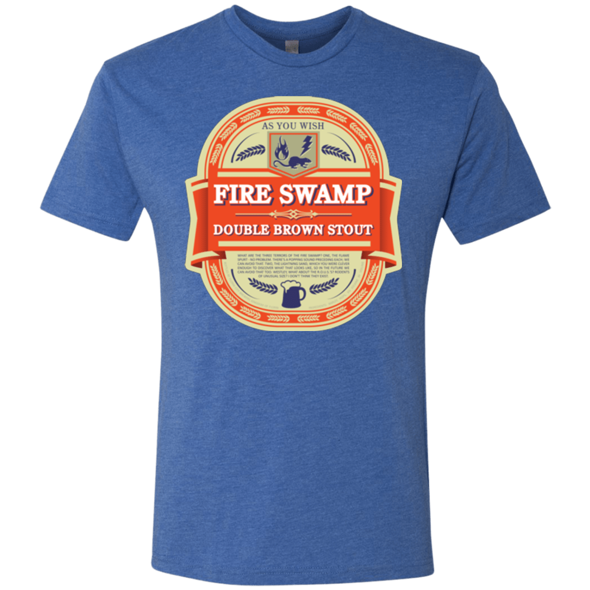 T-Shirts Vintage Royal / Small Fire Swamp Ale Men's Triblend T-Shirt