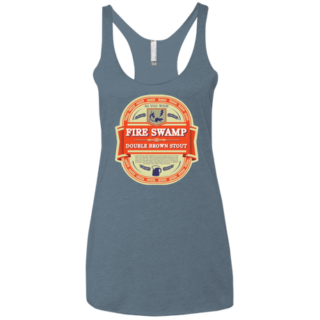T-Shirts Indigo / X-Small Fire Swamp Ale Women's Triblend Racerback Tank