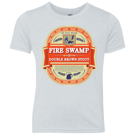 T-Shirts Heather White / YXS Fire Swamp Ale Youth Triblend T-Shirt