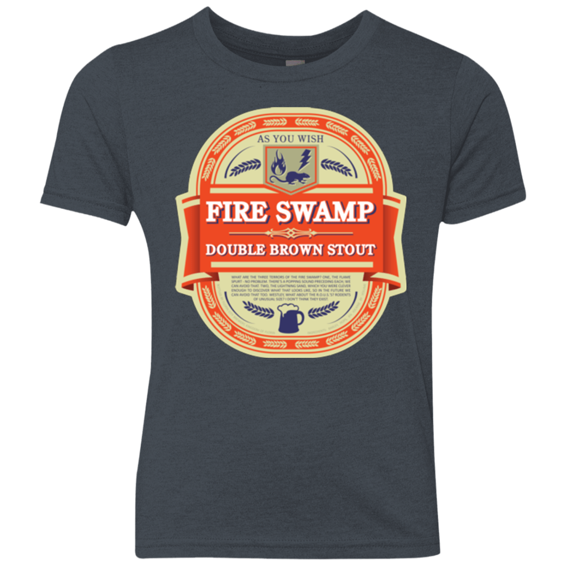 T-Shirts Vintage Navy / YXS Fire Swamp Ale Youth Triblend T-Shirt