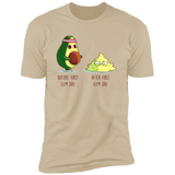 T-Shirts Sand / S First Gym Day Avocado Men's Premium T-Shirt