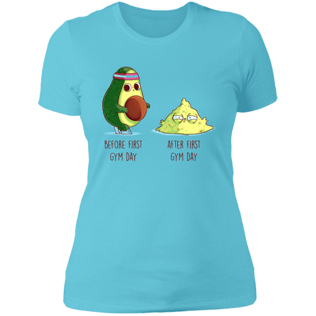 T-Shirts Cancun / S First Gym Day Avocado Women's Premium T-Shirt