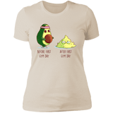 T-Shirts Ivory/ / S First Gym Day Avocado Women's Premium T-Shirt
