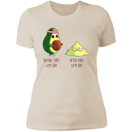 T-Shirts Ivory/ / S First Gym Day Avocado Women's Premium T-Shirt