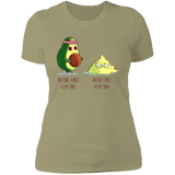T-Shirts Light Olive / S First Gym Day Avocado Women's Premium T-Shirt