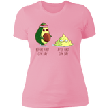 T-Shirts Light Pink / S First Gym Day Avocado Women's Premium T-Shirt