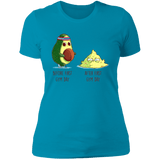 T-Shirts Turquoise / S First Gym Day Avocado Women's Premium T-Shirt