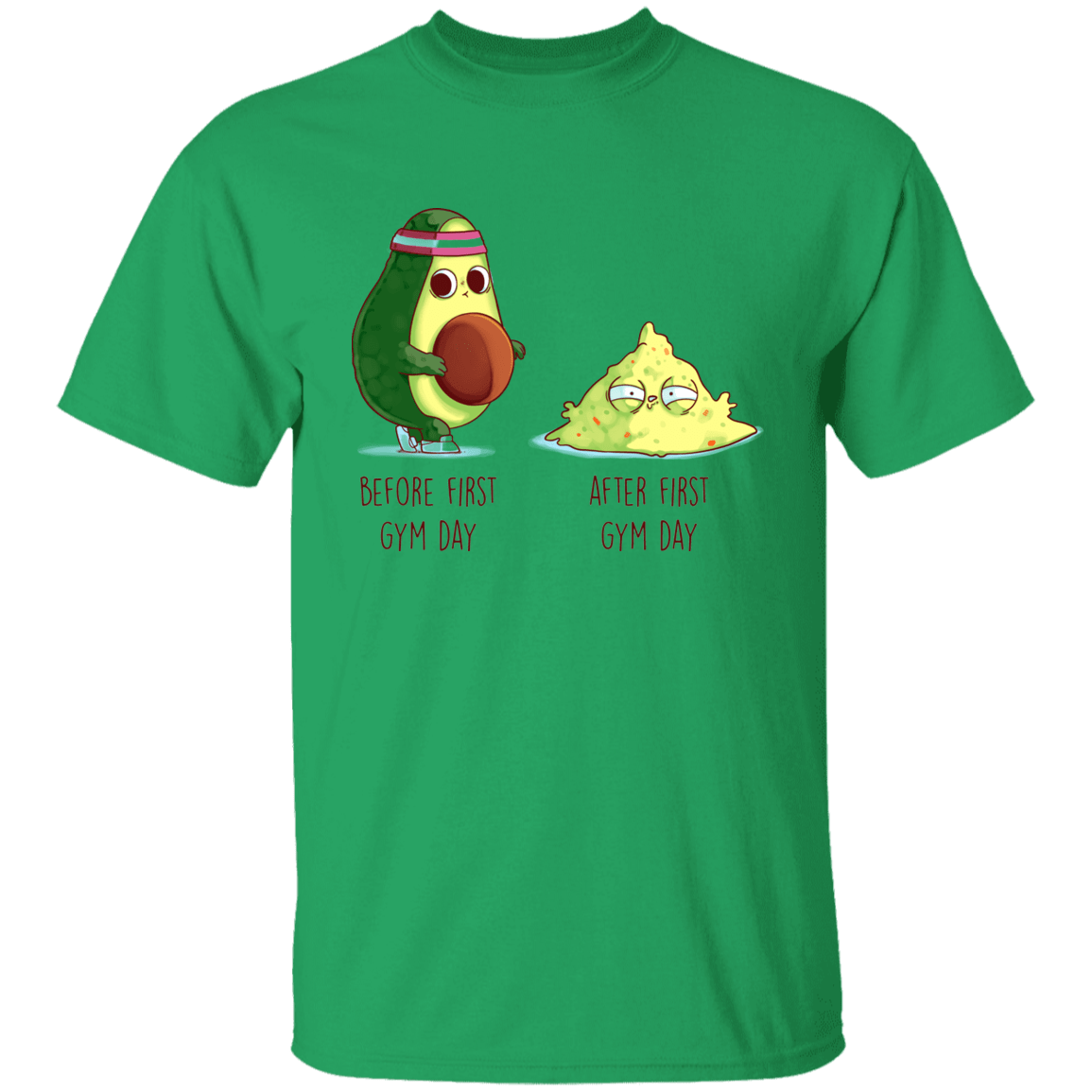 T-Shirts Irish Green / YXS First Gym Day Avocado Youth T-Shirt