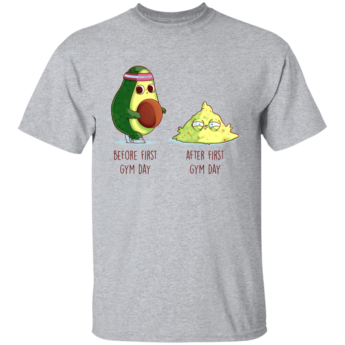 T-Shirts Sport Grey / YXS First Gym Day Avocado Youth T-Shirt