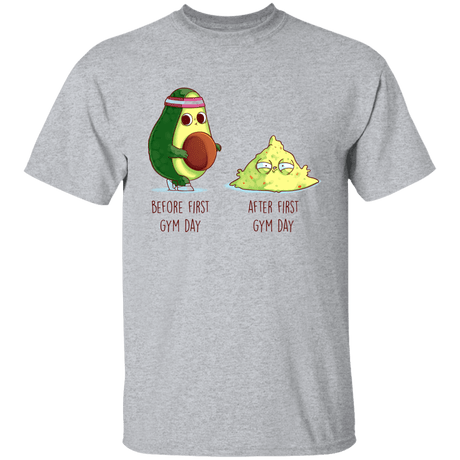 T-Shirts Sport Grey / YXS First Gym Day Avocado Youth T-Shirt