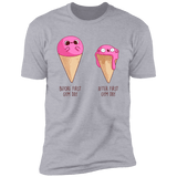 T-Shirts Heather Grey / S First Gym Day Men's Premium T-Shirt