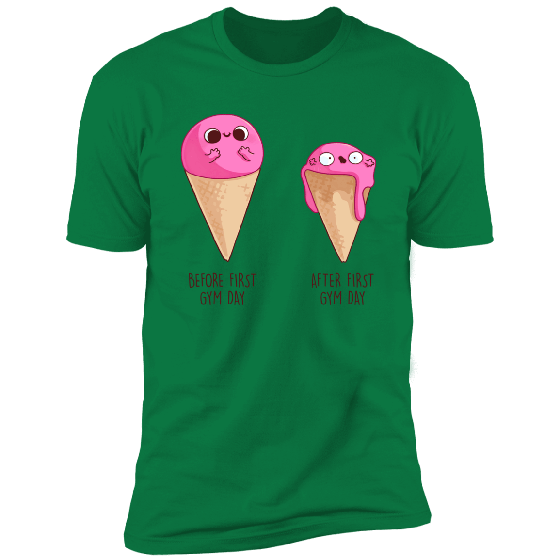 T-Shirts Kelly Green / S First Gym Day Men's Premium T-Shirt