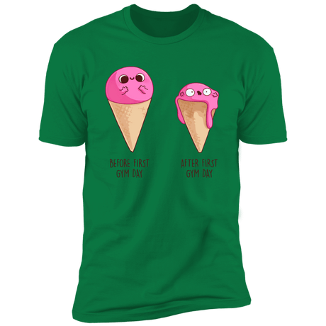 T-Shirts Kelly Green / S First Gym Day Men's Premium T-Shirt