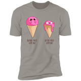 T-Shirts Light Grey / S First Gym Day Men's Premium T-Shirt