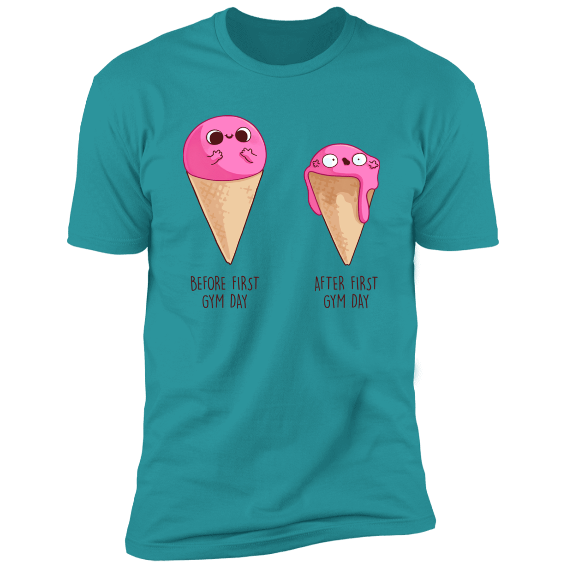 T-Shirts Tahiti Blue / S First Gym Day Men's Premium T-Shirt