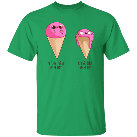 T-Shirts Irish Green / S First Gym Day T-Shirt