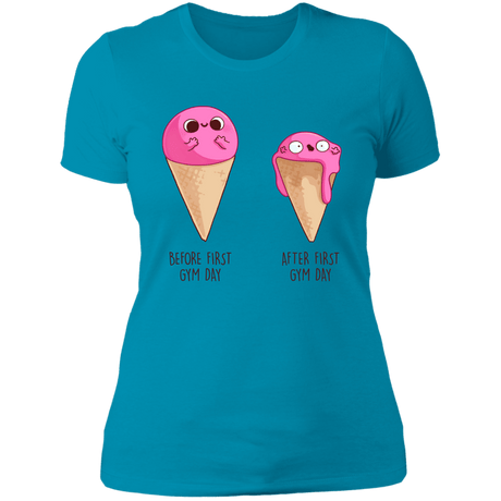 T-Shirts Turquoise / S First Gym Day Women's Premium T-Shirt