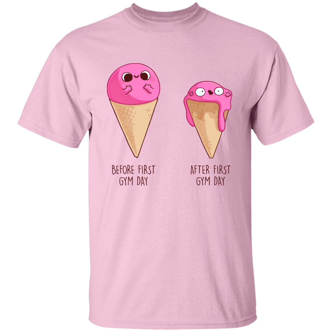 T-Shirts Light Pink / YXS First Gym Day Youth T-Shirt