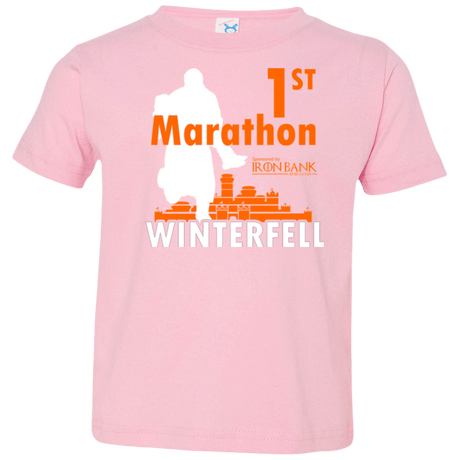 T-Shirts Pink / 2T First marathon Toddler Premium T-Shirt