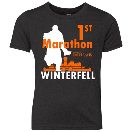 T-Shirts Vintage Black / YXS First marathon Youth Triblend T-Shirt