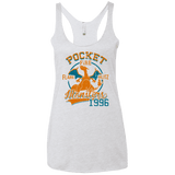 T-Shirts Heather White / X-Small FLARE BLITZ Women's Triblend Racerback Tank
