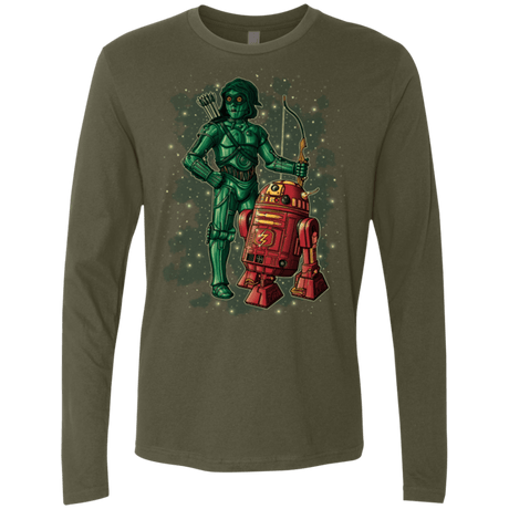 T-Shirts Military Green / Small Flash and Arrow Men's Premium Long Sleeve