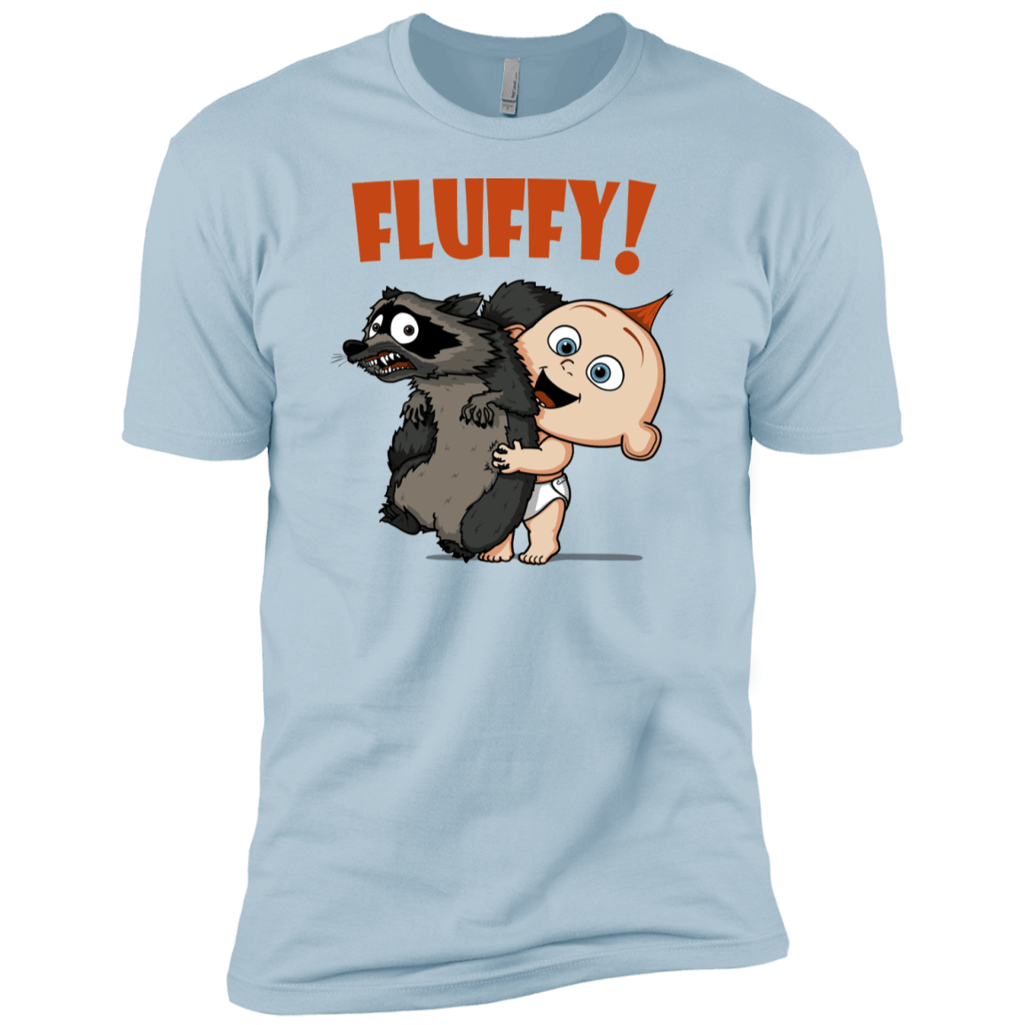 T-Shirts Light Blue / YXS Fluffy Raccoon Boys Premium T-Shirt