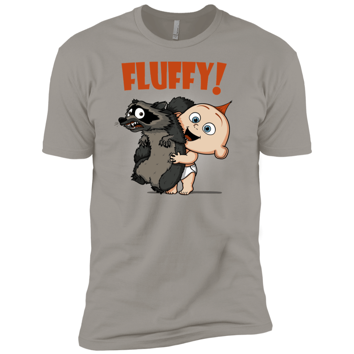 T-Shirts Light Grey / YXS Fluffy Raccoon Boys Premium T-Shirt