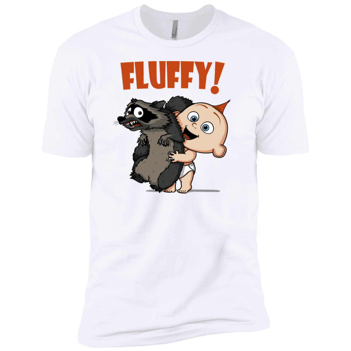 T-Shirts White / YXS Fluffy Raccoon Boys Premium T-Shirt