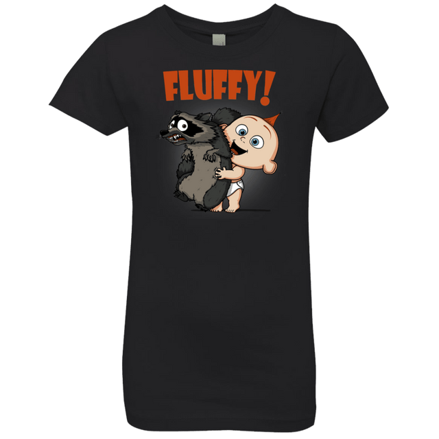 T-Shirts Black / YXS Fluffy Raccoon Girls Premium T-Shirt