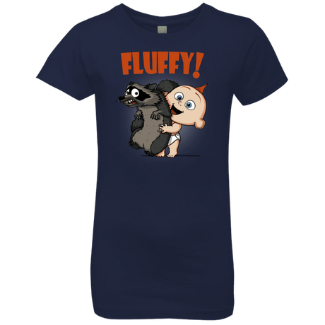 T-Shirts Midnight Navy / YXS Fluffy Raccoon Girls Premium T-Shirt
