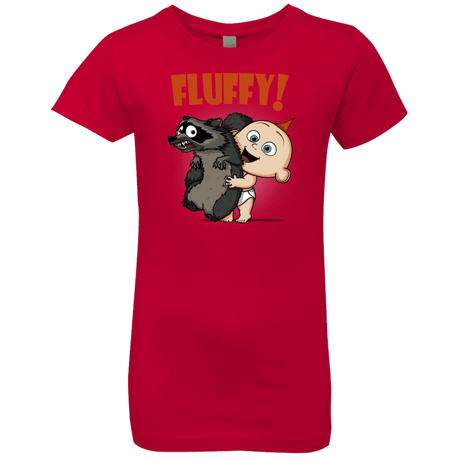T-Shirts Red / YXS Fluffy Raccoon Girls Premium T-Shirt