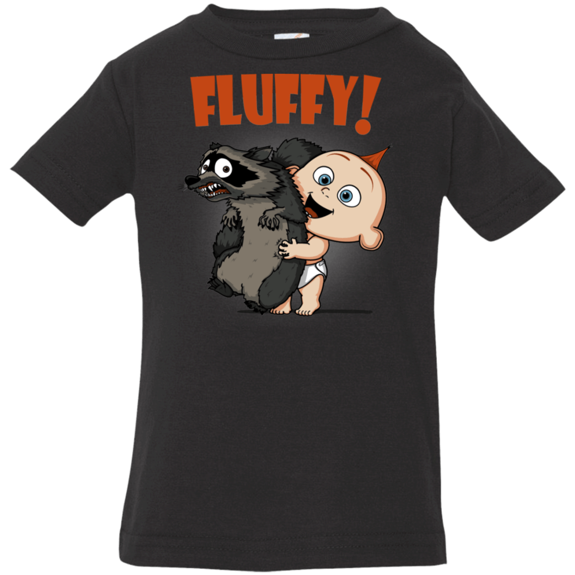 T-Shirts Black / 6 Months Fluffy Raccoon Infant Premium T-Shirt