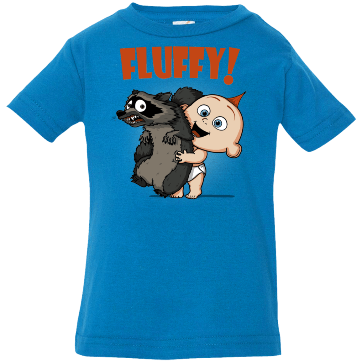 T-Shirts Cobalt / 6 Months Fluffy Raccoon Infant Premium T-Shirt