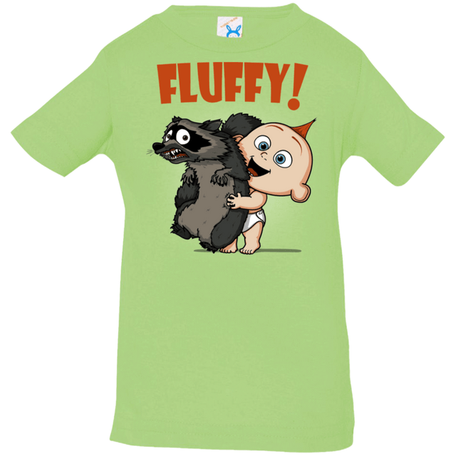 T-Shirts Key Lime / 6 Months Fluffy Raccoon Infant Premium T-Shirt