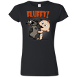 T-Shirts Black / S Fluffy Raccoon Junior Slimmer-Fit T-Shirt