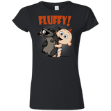 T-Shirts Black / S Fluffy Raccoon Junior Slimmer-Fit T-Shirt