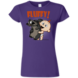 T-Shirts Purple / S Fluffy Raccoon Junior Slimmer-Fit T-Shirt