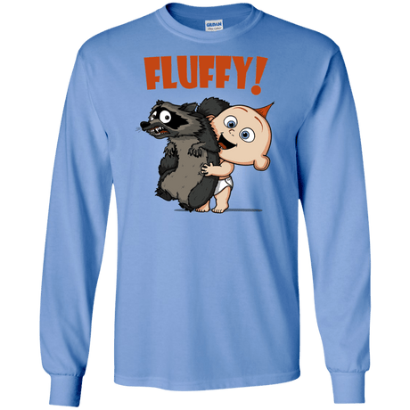 T-Shirts Carolina Blue / S Fluffy Raccoon Men's Long Sleeve T-Shirt