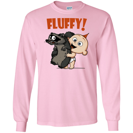 T-Shirts Light Pink / S Fluffy Raccoon Men's Long Sleeve T-Shirt