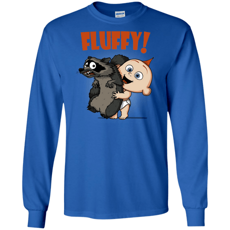 T-Shirts Royal / S Fluffy Raccoon Men's Long Sleeve T-Shirt