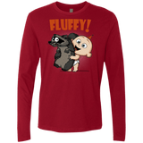 T-Shirts Cardinal / S Fluffy Raccoon Men's Premium Long Sleeve