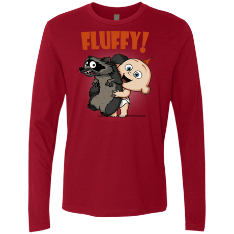 T-Shirts Cardinal / S Fluffy Raccoon Men's Premium Long Sleeve