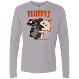 T-Shirts Heather Grey / S Fluffy Raccoon Men's Premium Long Sleeve