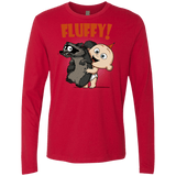 T-Shirts Red / S Fluffy Raccoon Men's Premium Long Sleeve