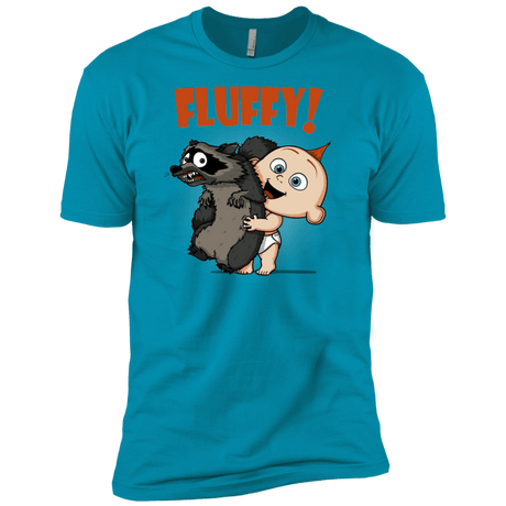 T-Shirts Turquoise / X-Small Fluffy Raccoon Men's Premium T-Shirt