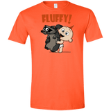 T-Shirts Orange / S Fluffy Raccoon Men's Semi-Fitted Softstyle