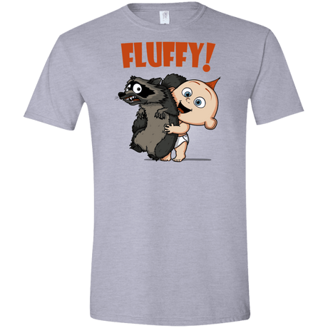 T-Shirts Sport Grey / X-Small Fluffy Raccoon Men's Semi-Fitted Softstyle